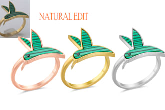do jewelry retouch,shining,metal enhancement,stone colorize