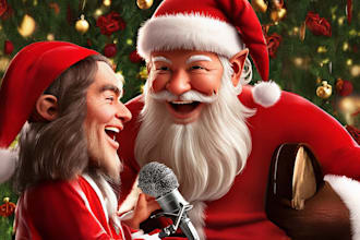 voice santa for your project or an elf