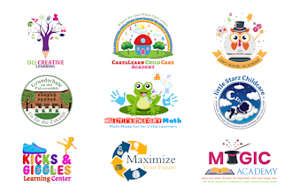 do preschool childcare school college education logo