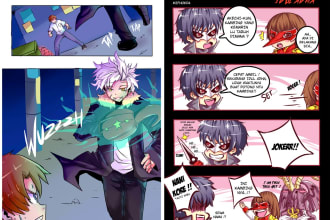 draw manga or comic illustration for you