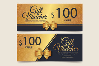 design gift card, gift certificate, coupon or gift voucher in 24 hrs