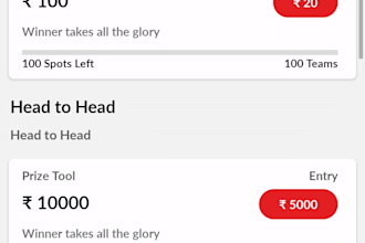 develop fantasy cricket app for you as dream 11