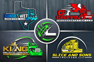 do transport logistic and trucking logo within 24 hours