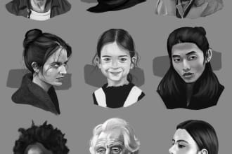 draw a portrait to support my family in ukraine