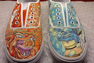 customize your canvas shoes and illustrate anything