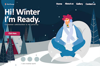create a modern vector 2d flat illustration for your project