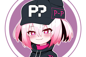 draw cute chibi anime icon for twitch, discord or anything