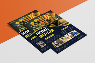design a modern  handyman flyer or car wash flyer
