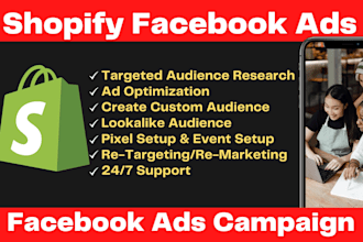 setup facebook ads campaign, instagram ads, fb marketing, shopify fb advertising