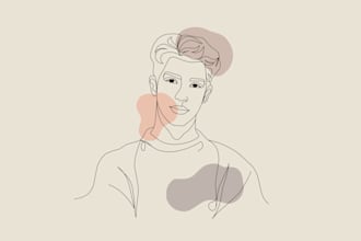 Big Deals!  draw line art portrait illustration for you in 24 hours