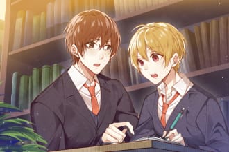 draw fanart and your original character