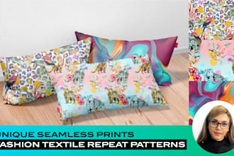 design seamless textile and print patterns