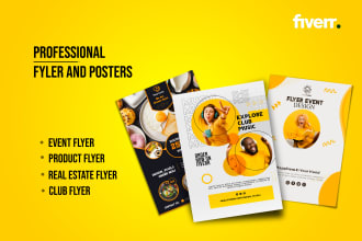 do modern creative flyer design promo event and food menu