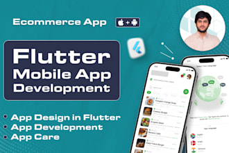 develop ecommerce flutter app or be a flutter app developer