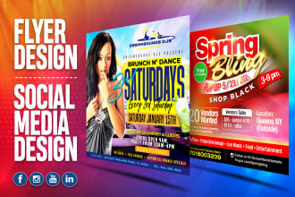 design sales brochure, digital flyer and social media posts for your business