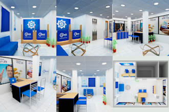 design and render your 3d retail stores, shops, interior