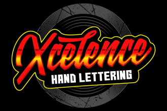 design custom and creative hand lettering typography logo