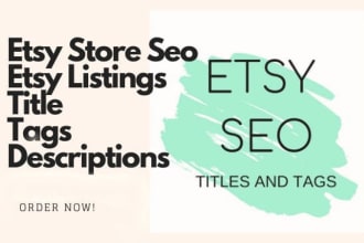 do etsy SEO to rank your etsy listing on page 1