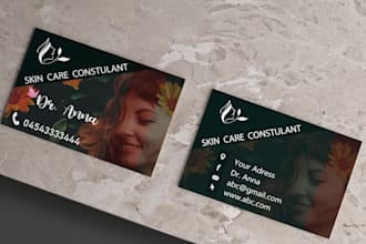 create minimalist luxury modern business card design