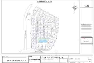 prepare real estate  plot subdivision plan, land allocation analysis