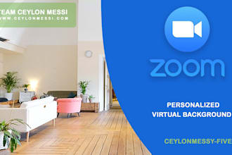 design full HD personalized zoom virtual background