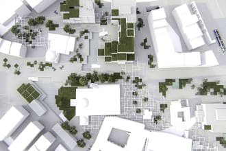 design master plan, architectural site plan, landscape