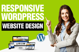 create responsive wordpress website design or blog