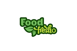 design a modern food logo with express delivery