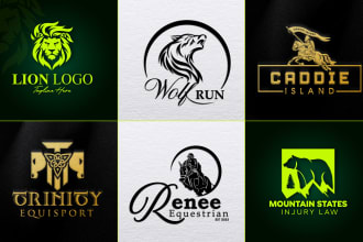 design minimalist custom line luxury animal, pet, dog and horse logo