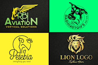 design minimalist custom line luxury animal, pet, dog, and horse logo