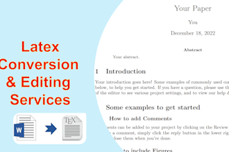 convert any document in latex overleaf