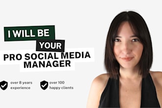 be your social media marketing manager