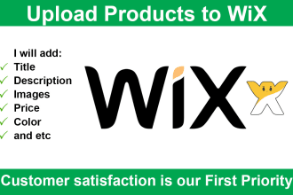 add products to wix store