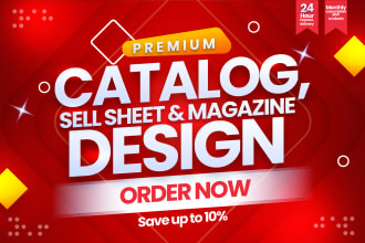 design your product catalog, sell sheet, magazine layout, lookbook