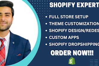 design and develop branded shopify store or redesign