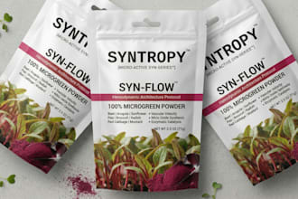 do product packaging design, pouch design, stand up pouch and box design