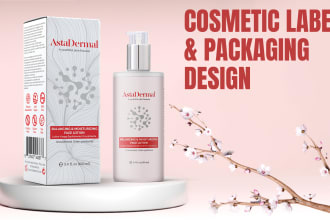 design cosmetic and skincare labels and packaging