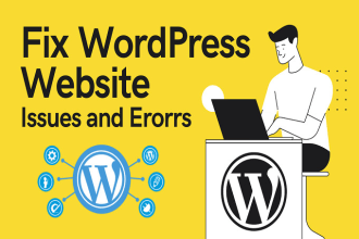 fix wordpress problems, theme installation and customizations