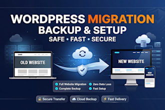 migrate, backup and setup your wordpress website