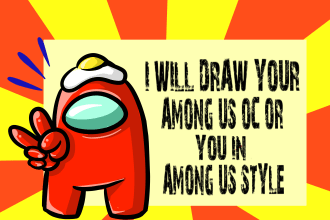 draw you or you oc in among us style