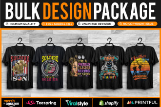 do custom vintage bulk t shirt designs for your business