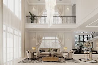 do render interior house follow your design
