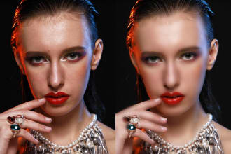 do face retouch, skin retouching and beauty retouching