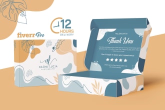 do subscription box and mailer box packaging design with 3d