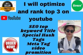 optimize and rank top 3 on youtube
