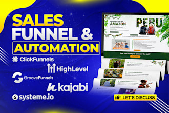 build groove funnels, kajabi, clickfunnels, hubspot, systeme io sales funnel