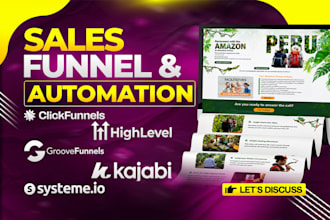 build groove funnels, kajabi, clickfunnels, hubspot, systeme io sales funnel