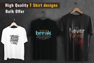 design eye catching t shirt in bulk 1usd for your pod business