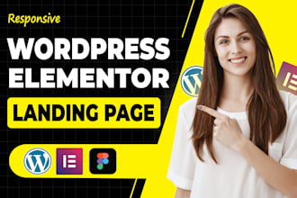 build wordpress landing page elementor landing page elementor website