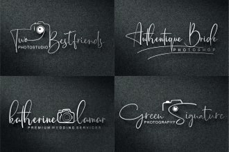 design photography logo watermark or signature